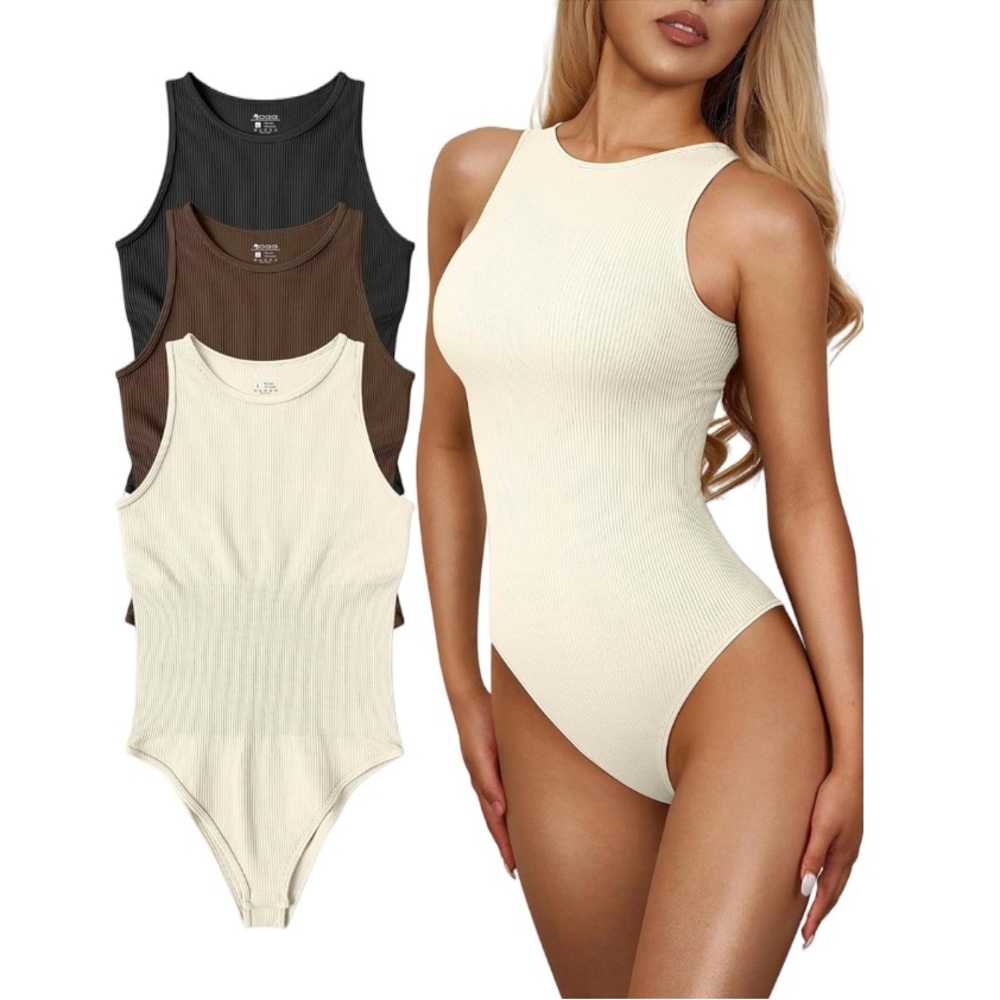 OQQ Women’s 3 Pack Bodysuits | NWOT